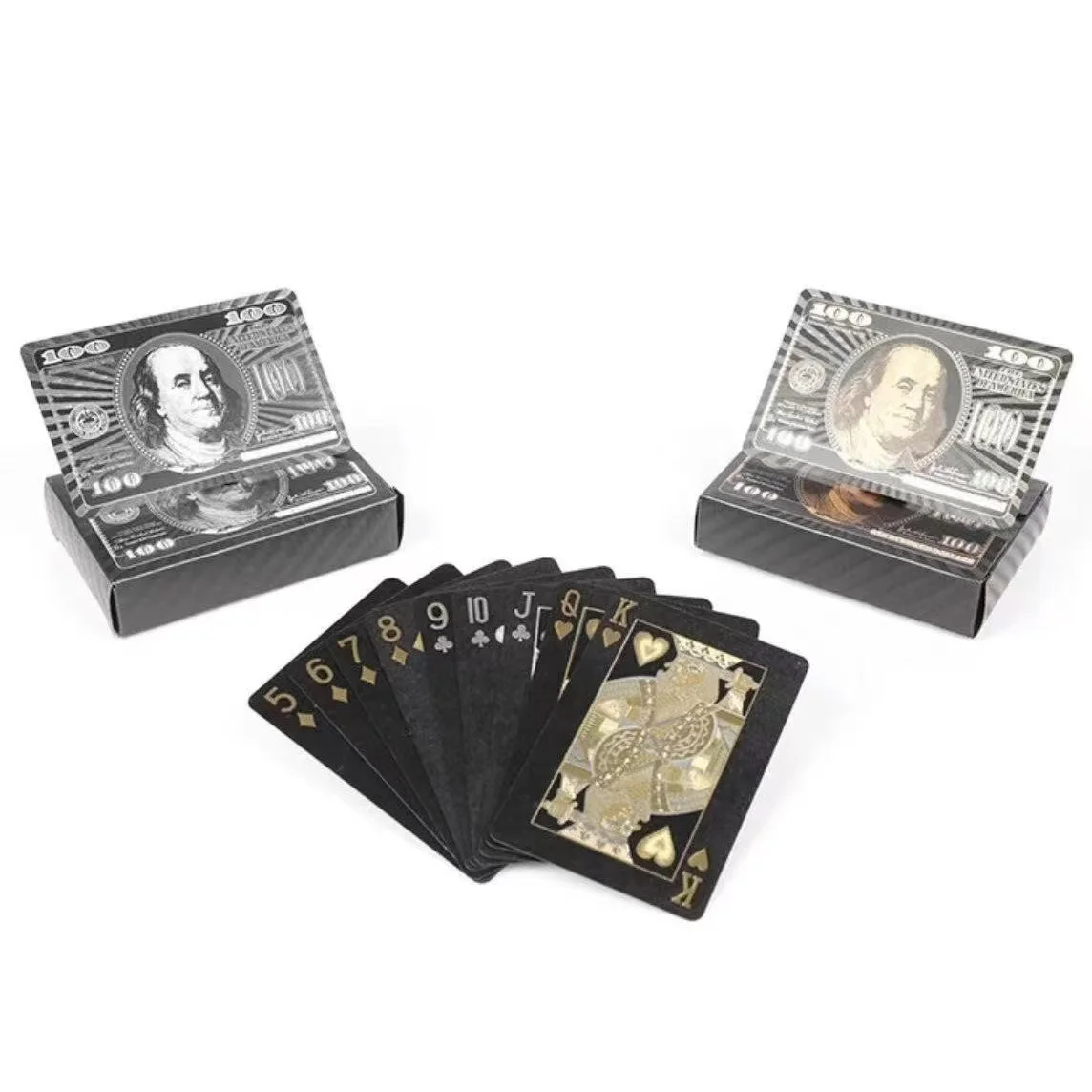 Black Gold Playing Card Game 55 Card Group Waterproof Poker Suit Magic Package Board Game Party Collection Gift playing cards