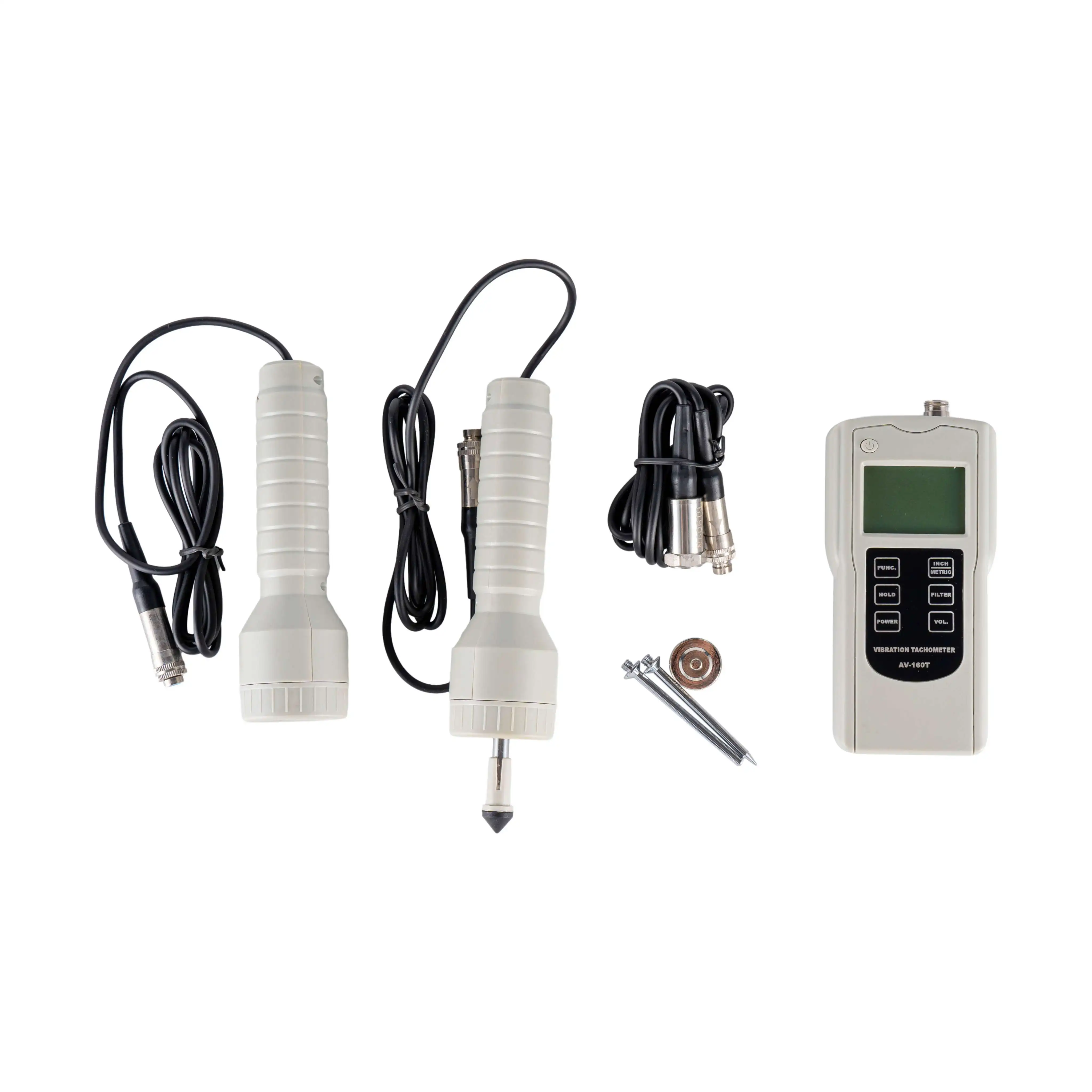 AV-160T Vibration Tachometer Digital VibrometerOpto-electronic type tachometer measuring RPM and frequency Hz0.1~400.0 m/s&sup2;