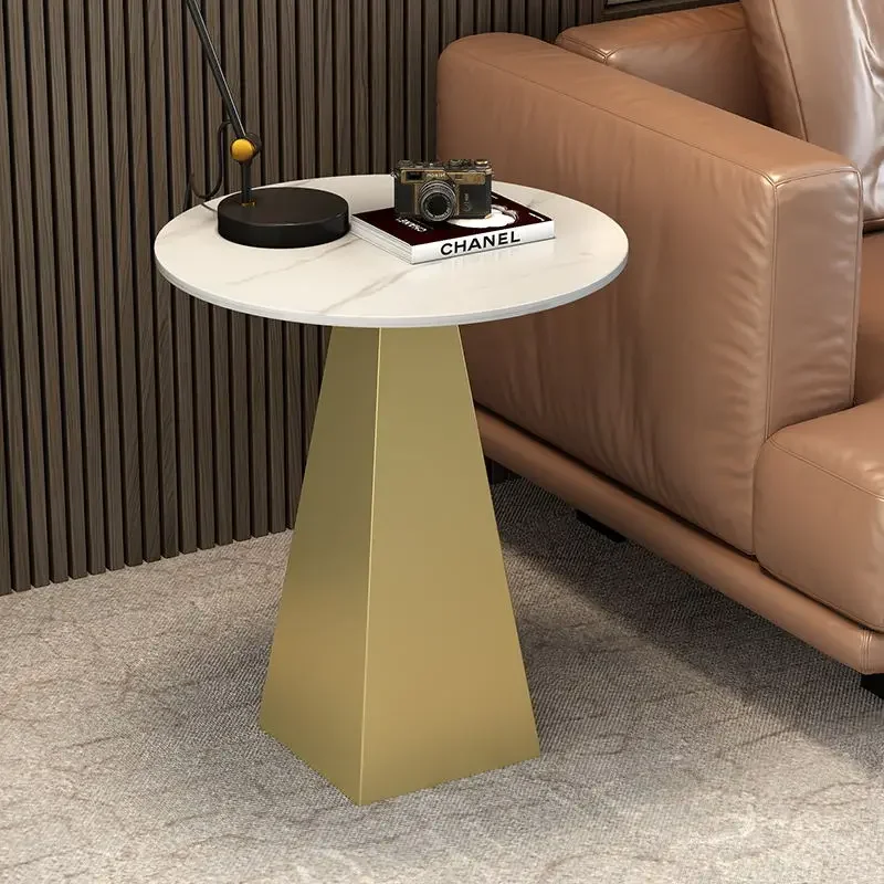 

Round Living Room Coffee Table Console Mobile Gold Small Dressing Side Table Bedroom Creative Bijzettafel Library Furnitures