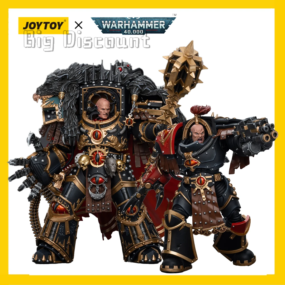 

[Pre-orderJOYTOY 1/18 Warhammer The Horus Heresy Action Figure Sons of Horus Warmaster Horus Ezekyle Abaddon 2PCS Free Shipping