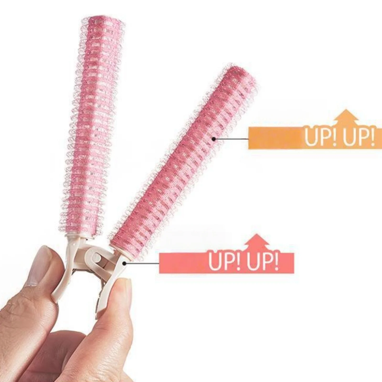 2Pcs Bangs Hair Root Fluffy Hair Clips Lazy Hair Top Styling Curling Barrel Portable Korean Hair Clips Hair Rollers