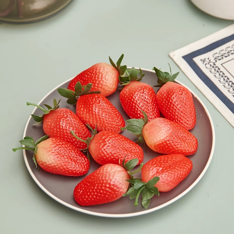 Artificial Plastic Strawberry Ornament, Fake Strawberry, Photography Props, Christmas, Home Decor, Craft, 20 Pcs, 3Pcs artificial plants artificial flowers artificial fruits and vegetables