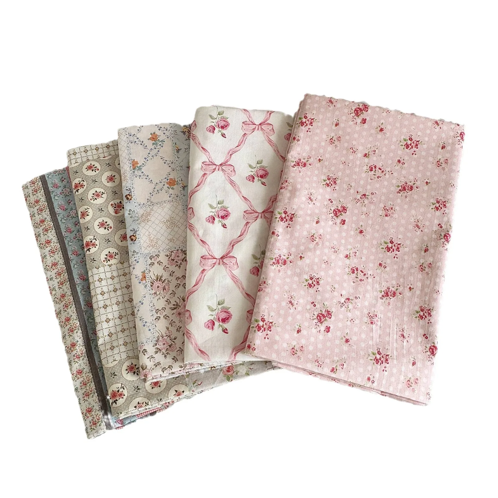 Elegant Floral Cotton Fabric 5