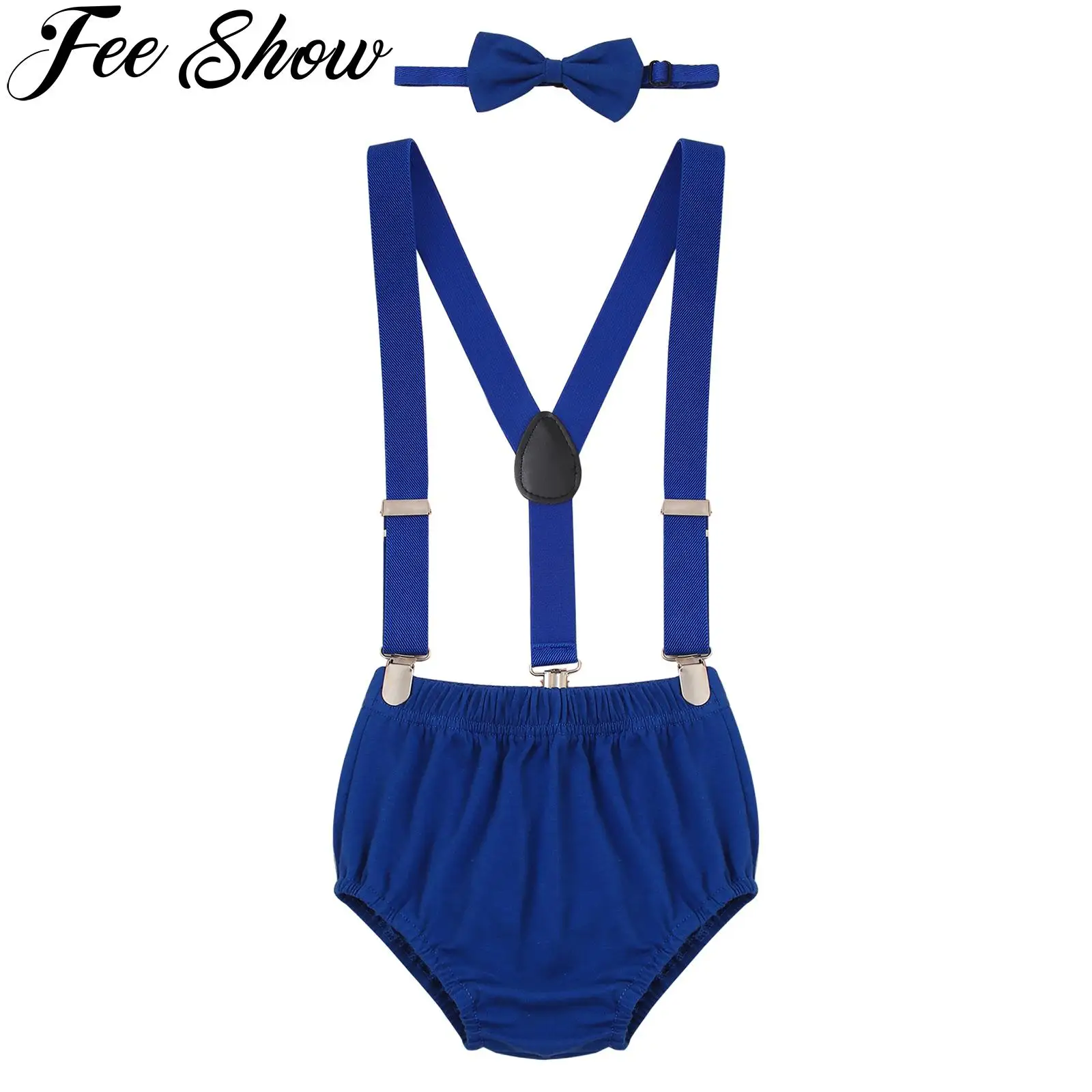 BabyBoysFirstBirthdayCakeSmashOutfitSetsClipOnYBack