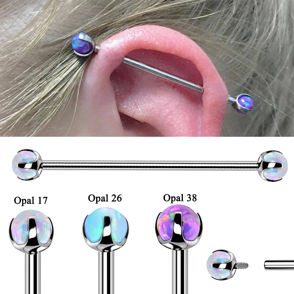 Juego De 12 Pares De Pendientes Pequeños De Acero Quirúrgico Hipoalergénico - ópalo, Turquesa Y Piedra De Luna