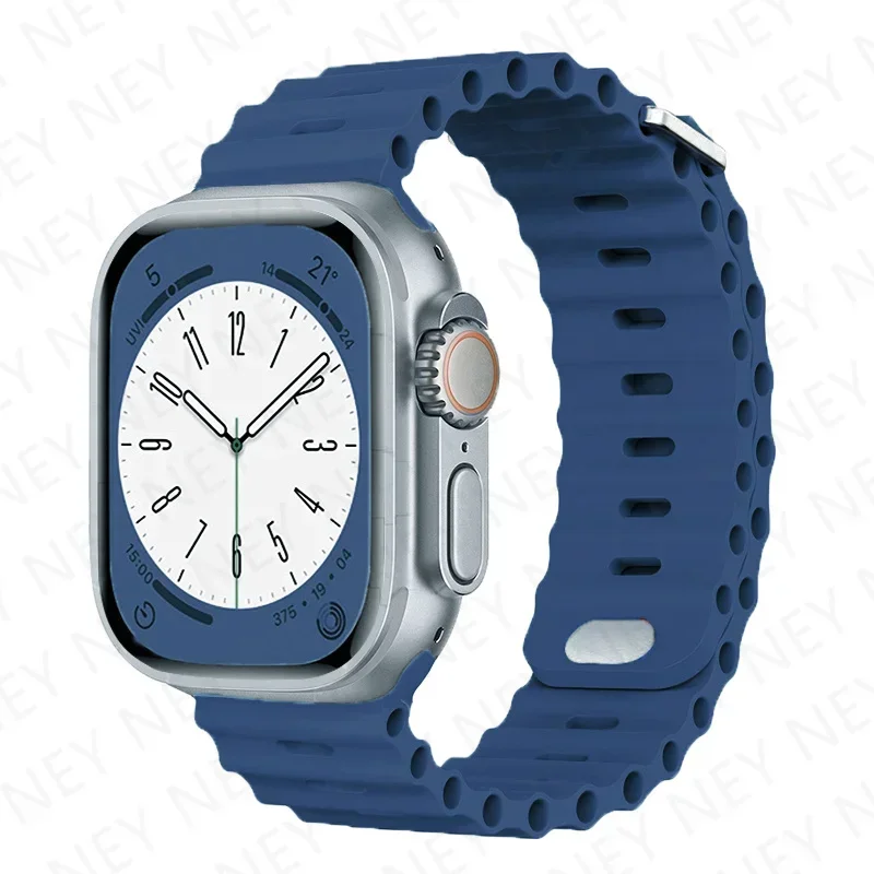 Ocean Silicone Strap for Apple Watch - Durable and Stylish Wristband