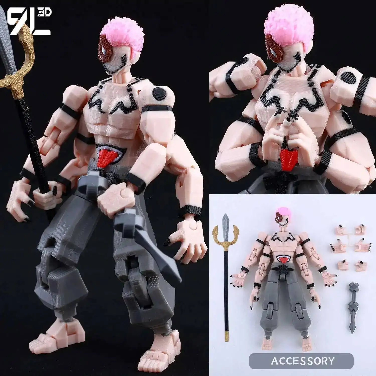 Jujutsu Kaisen Itadori Figure - Training Version Multi-Jointed Movable Stress Relief Toy
