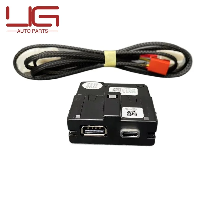 OEM 5GG864298B 후면 에어벤트 아울렛, 더블 충전기, 센터 암레스트 USB 충전 어댑터 케이블, VW 골프 7 MK7 2014-2017용
