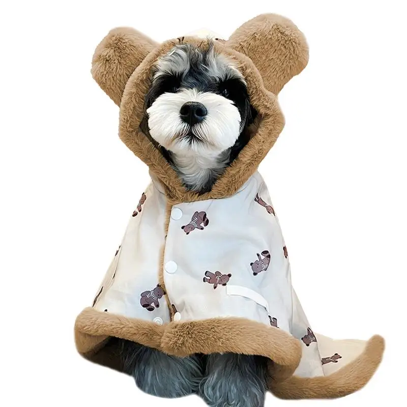 Cozy Pet Cape Blanket with Hood for Dogs and Cats