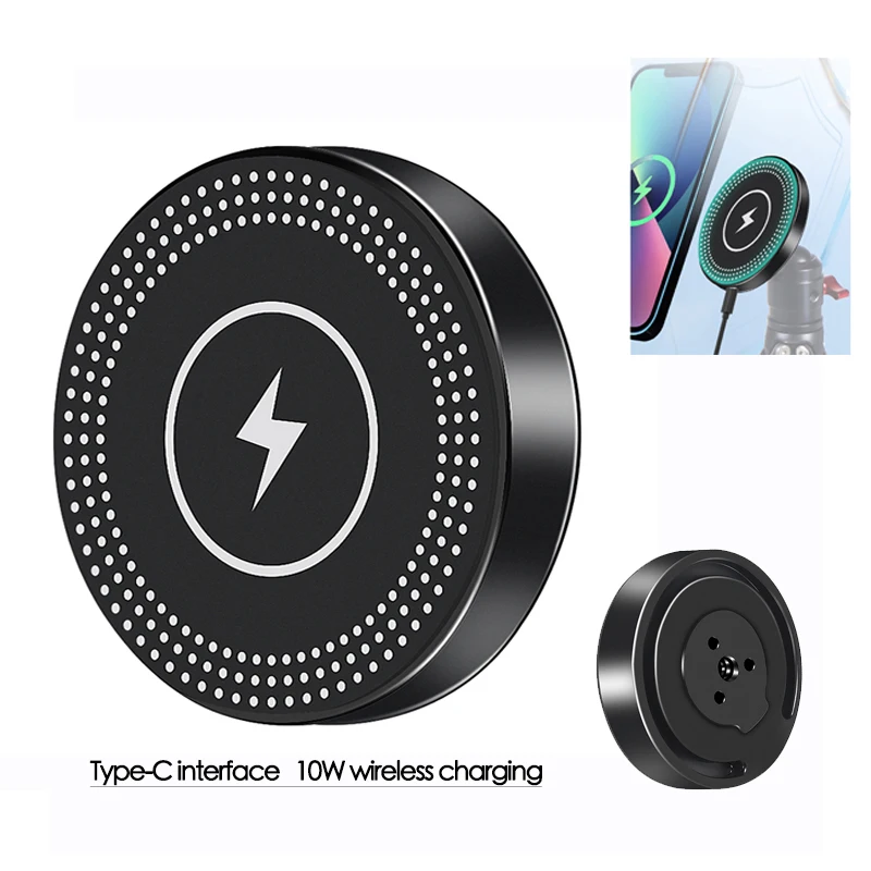 Mobile Phone Holder Stand Magnetic Wireless Charger 15W Tripod