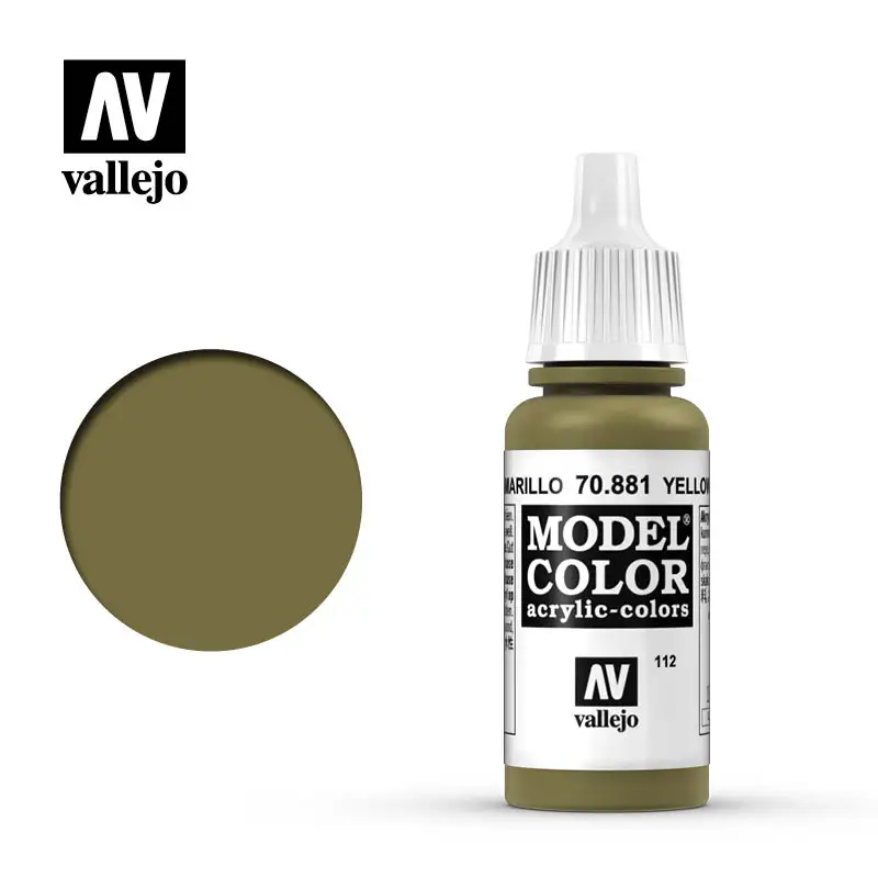 

Vallejo Paint Acrylic Spain AV70881/112 Model Hand Yellow Green Environmentally Friendly Water-based 17ml Coloring Paints