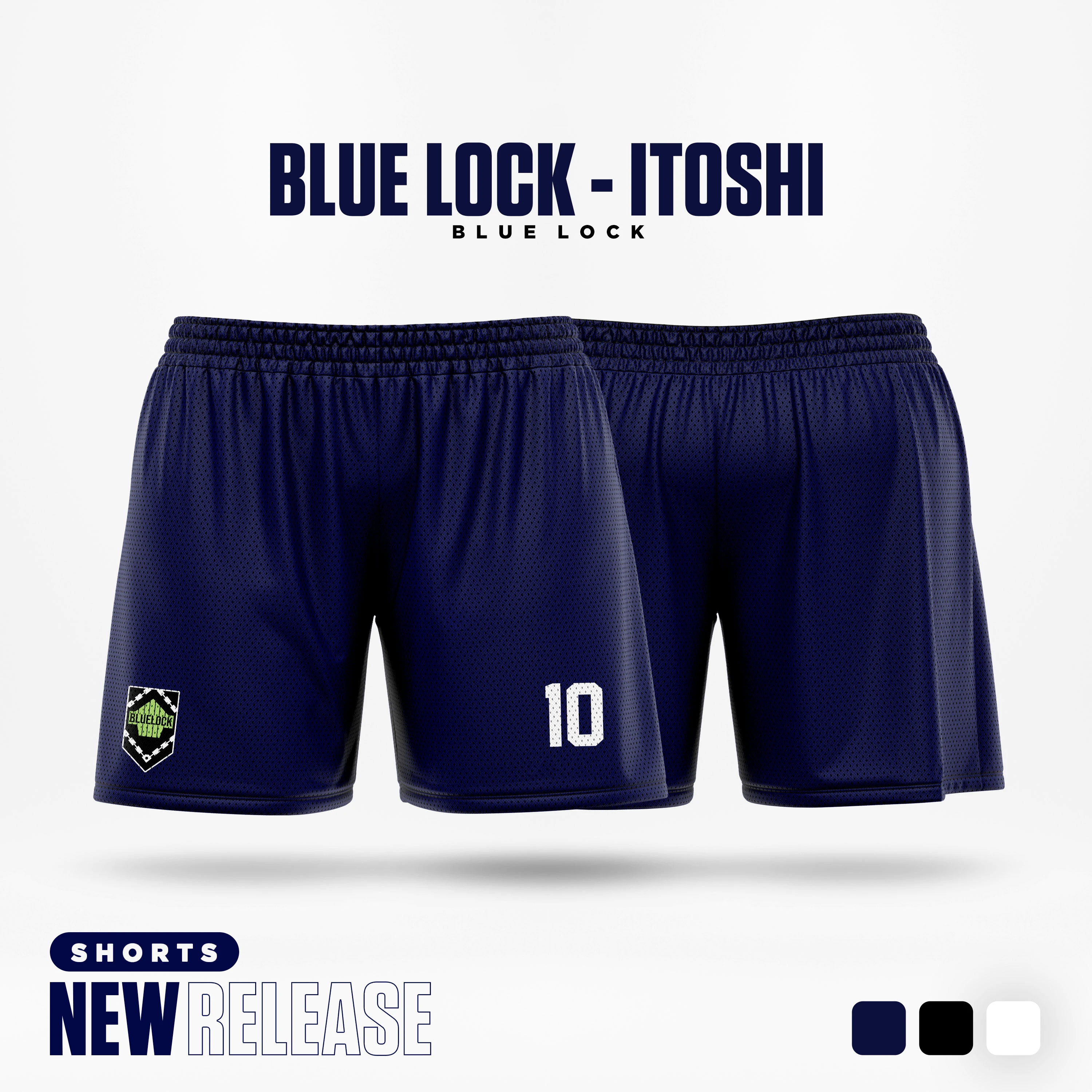 Blue Lock Navy Cartoon Anime Jersey Men Shorts Summer 2024 New Fashion Women Short Pants Sport Children Bottom 4