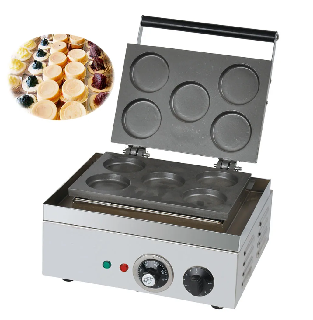 Free Shipping 220v 110v Electric Red Bean Cake Machine 5 Pcs Layer Cake