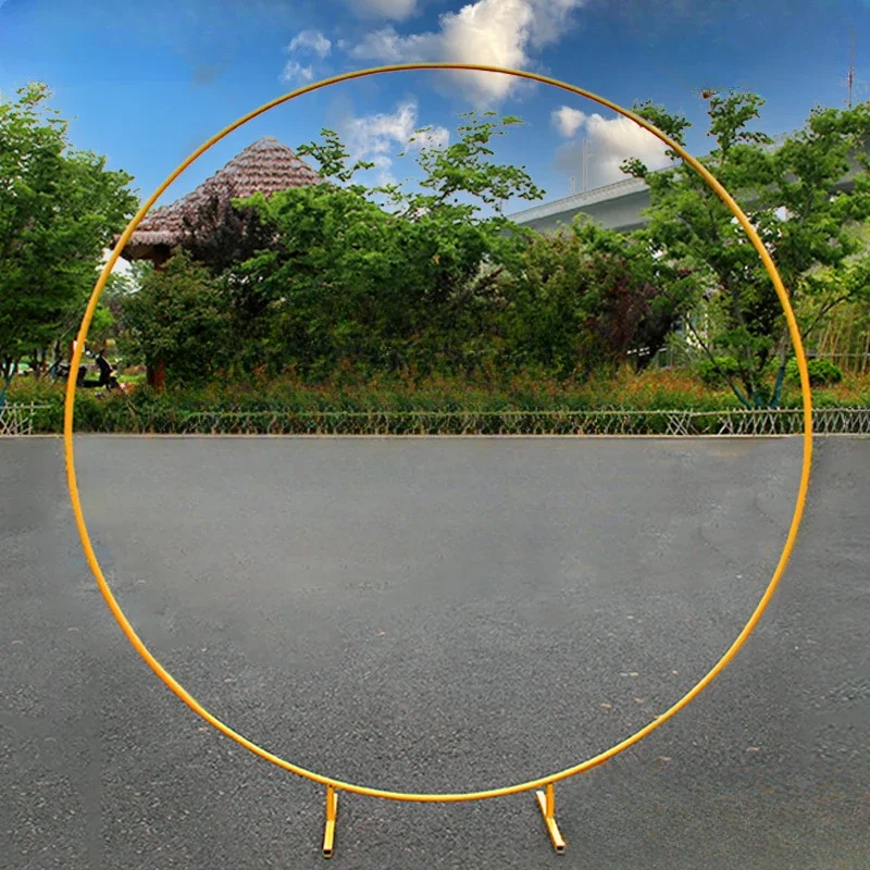 

Wedding props, iron single pole circular ring frame, outdoor wedding balloon party, circular arch scene layout, road guidance
