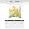 Hand Painted Yellow Daffodils Field Cushion Body Pillow Anime Cushion Cover 45*45 Pillow Case Pillow Cover 4