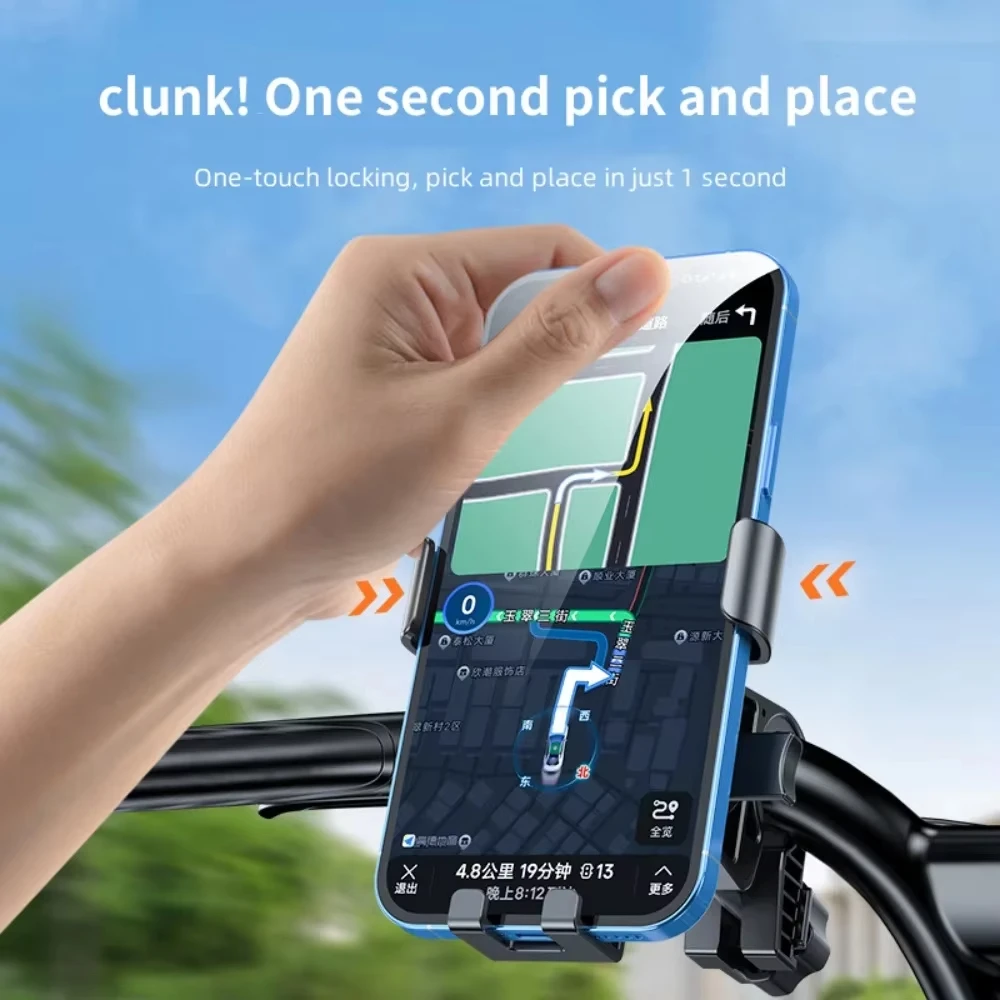 Multi-Vehicle Shock-Absorbing Mobile Device Holder for Bikes, Motorcycles, and Cars