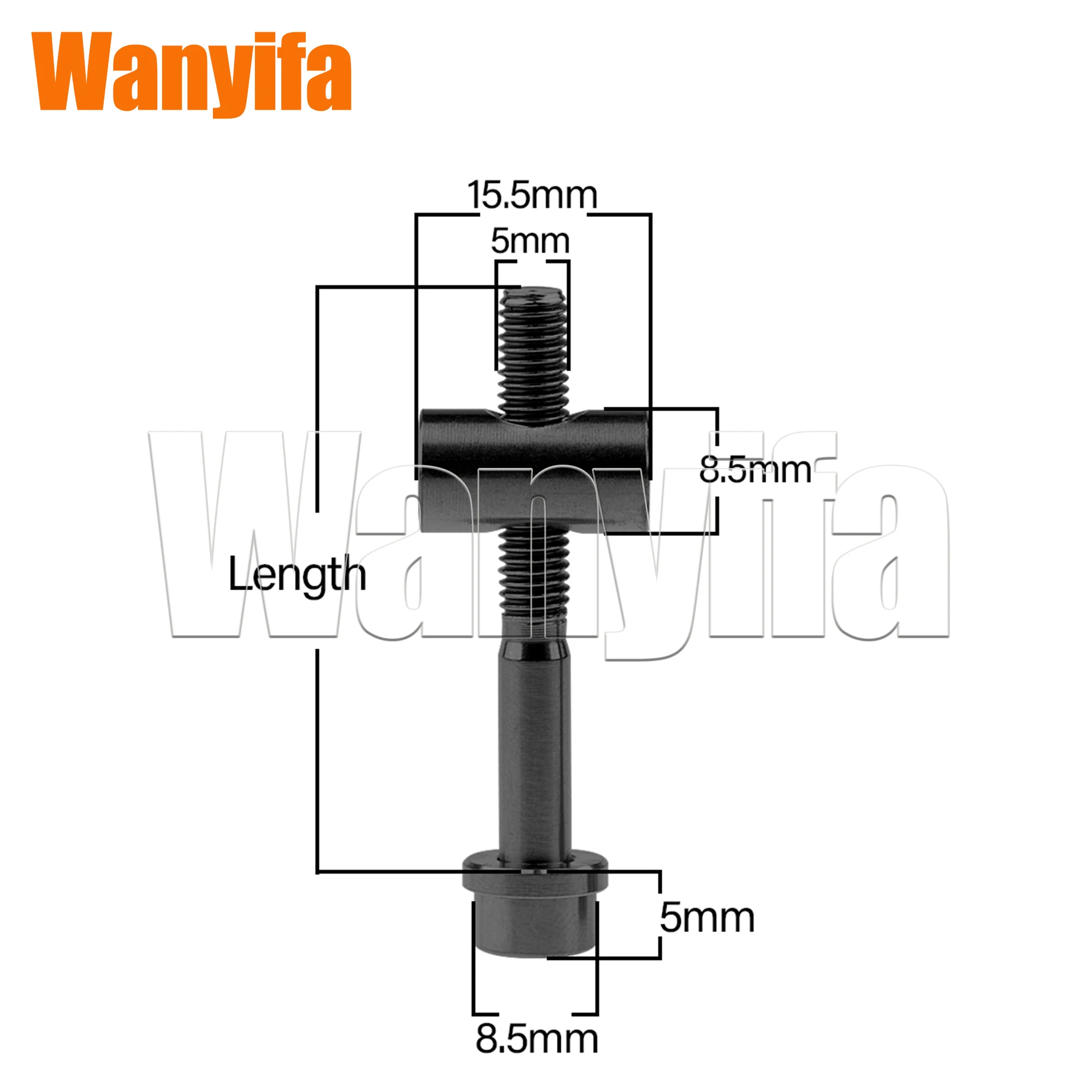 Wanyifa 티타늄 볼트 M5x30/40mm 자전거 시트 포스트 고정 볼트 MTB 도로 자전거 시트 포스트 안장 고정 나사 2Pcs