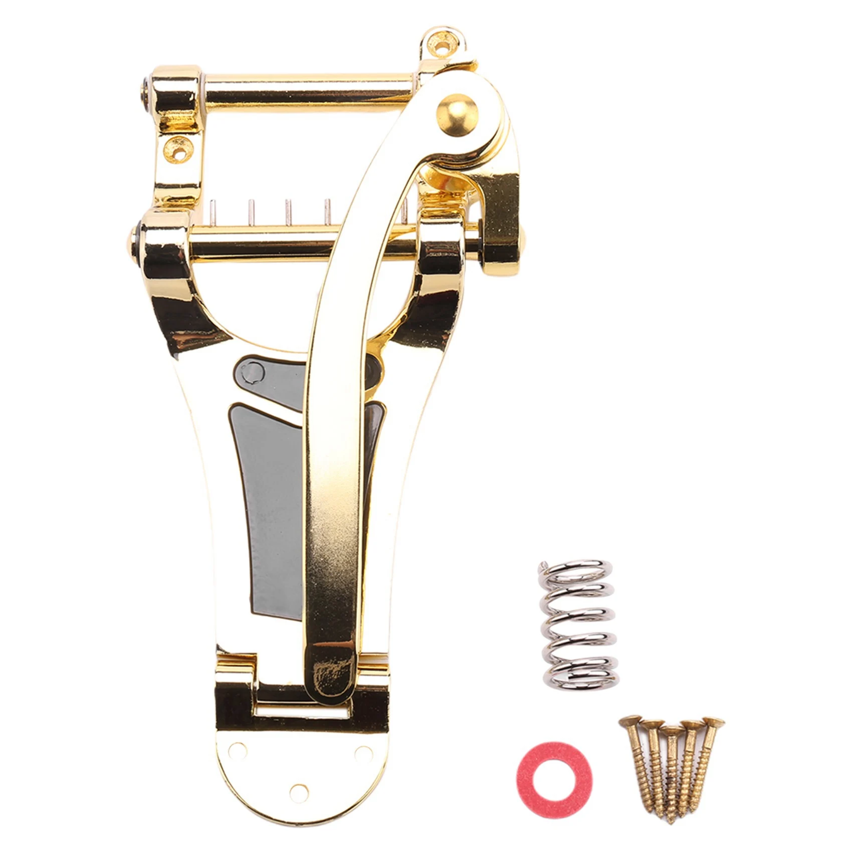 Vibrato Gold Bridge Tailpiece Guitarra Jazz b7 Fender para Taylor Bigsby Es355 Epiphone