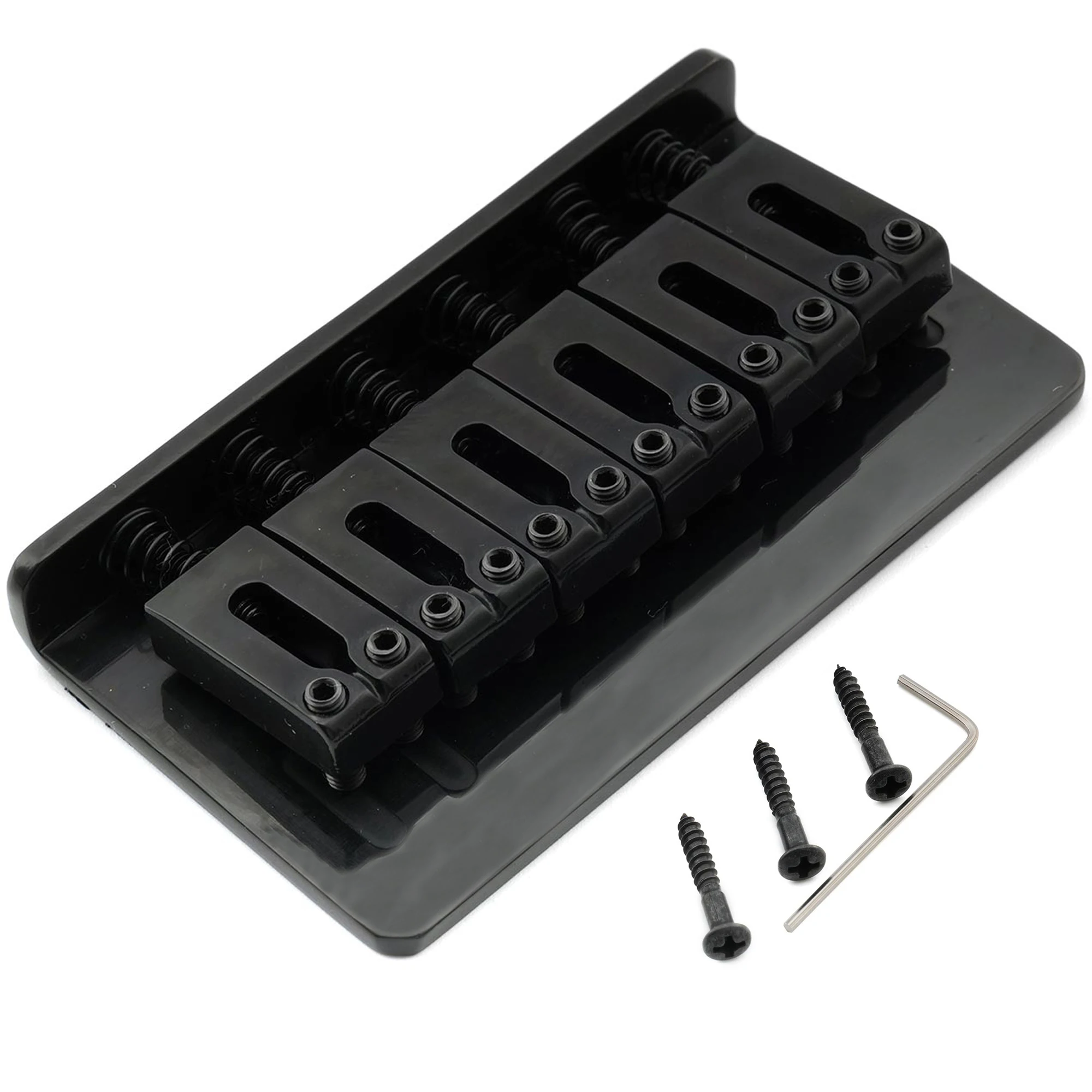 Musiclily Pro 54 mm (2-1/8 Zoll) moderne Hardtail-Festbrücke für importierte ST Tele Style E-Gitarre – Detail 6