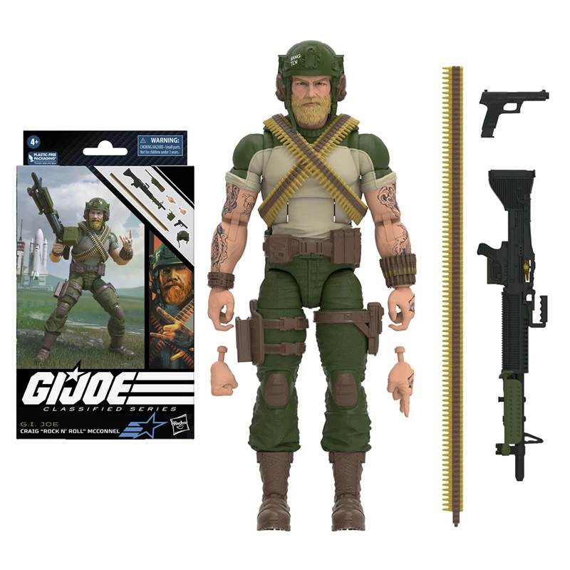 

Original G. I. Joe Classified Series Craig "Rock 'N Roll" McConnel 6 inch Action Figures Model Collectible Toy Birthday Gift