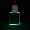1Pcs Led Acrylic 3D Keychain RGB Colorful Night Light Luminous Pendant Lamp Wedding Christmas Decor Diy Gift Key Ring 4