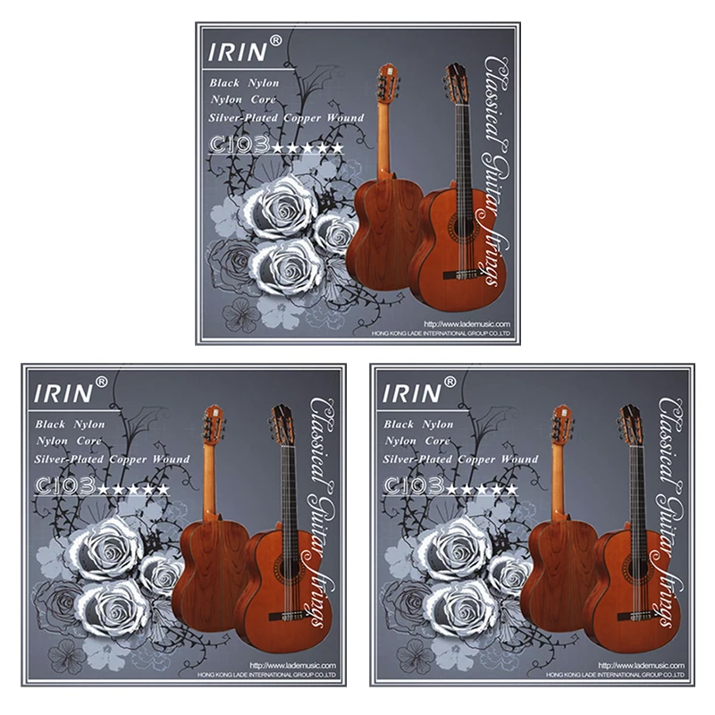 IRIN Set of 6 Nylon Guitar Strings - Classic Guitar Instrument Accessories