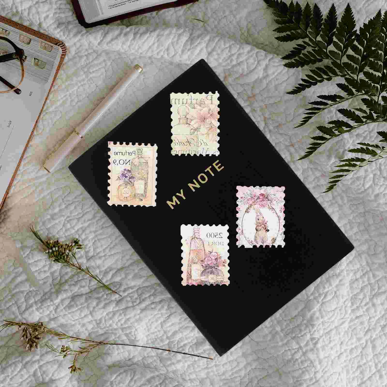 

Japanese Stationary Supplies Stamps and Washi Tape Notebooks DIY Vintage Postage Stamps