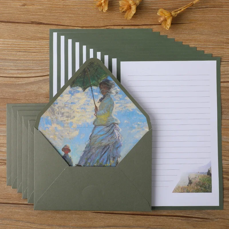 6pcs/lot Painting Envelope High-grade Small Business Supplies Stationery Western Envelopes for Wedding Invitations Postcards