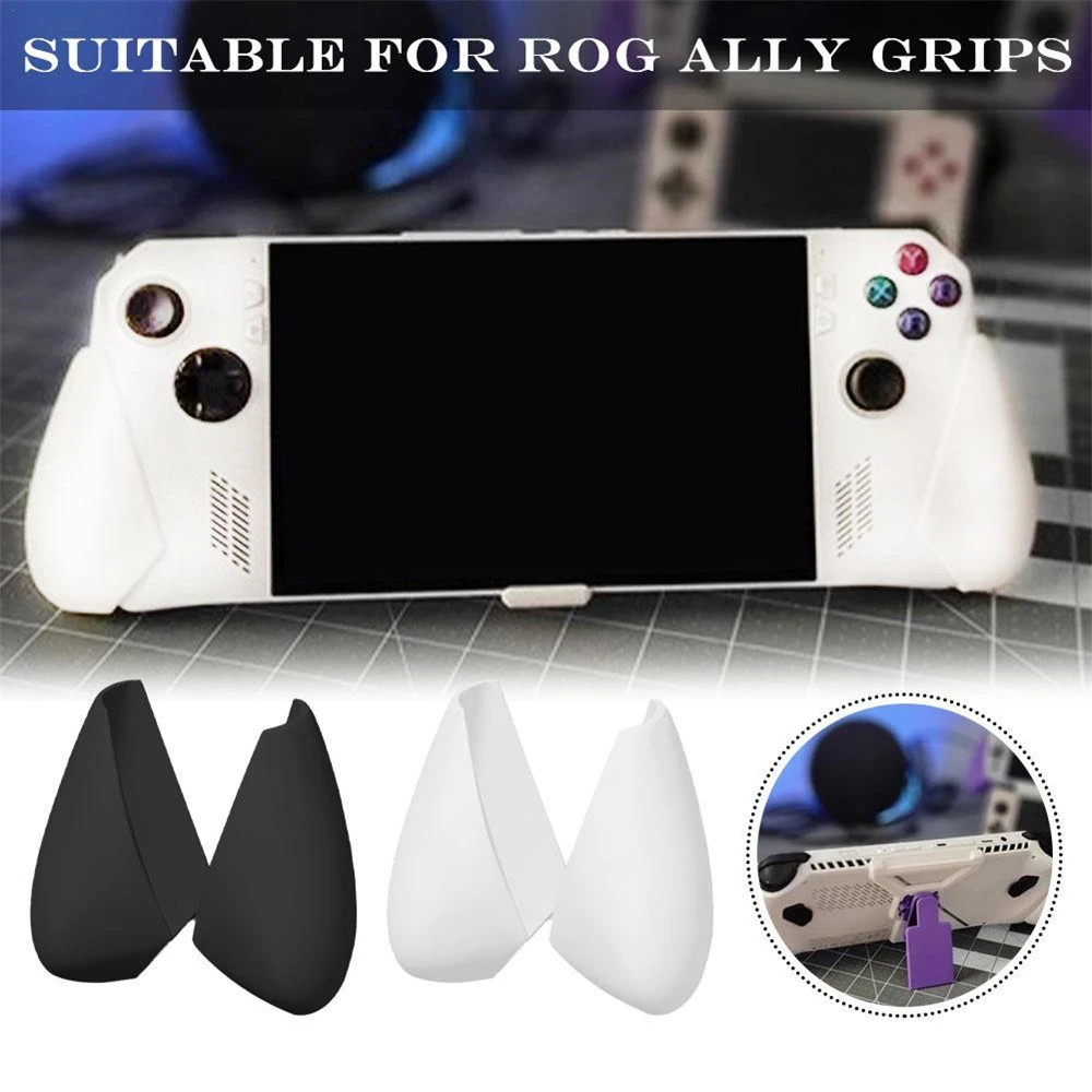 

For Asus Rog Ally Modified Grip Gamepad Good grip White/black 1pair