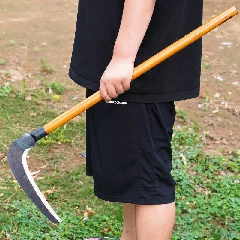 농업용 대형 낫, 망간강 잔디 절단칼, 농작물 수확용 낫