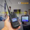Walkie Talkie TYT MD-UV390 VHF UHF Dual Band 5W GPS IP67 Waterproof Record AES256 Encryption Two Way Radio with 2200mAh Battery 4