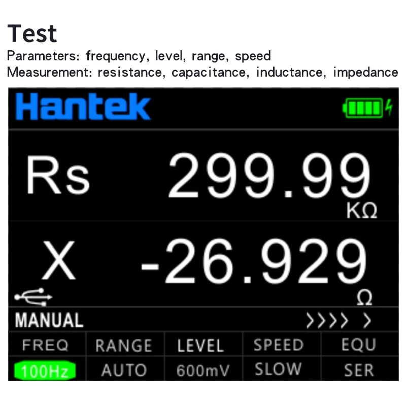 Hantek 1832C/1833C Portable LCR Tester Handheld Digital Bridge Resistance Inductance and Capacitor digital lcr meter