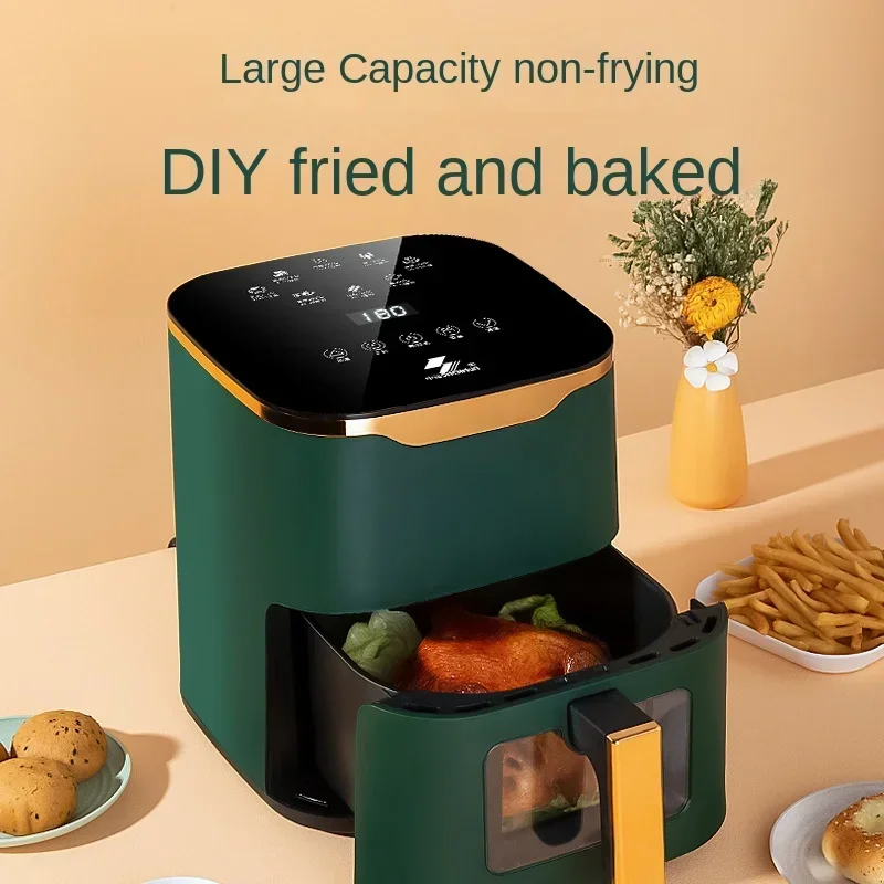 Household Intelligent Electric Fryer, Oil-free Multifunctional French Fries Oven, Household Appliances air fryer fritöz 2