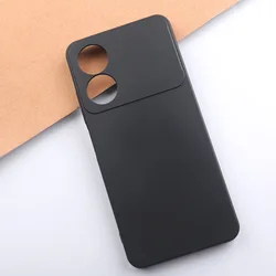 Elegant Black Silicone Case - Soft TPU Protective Cover for ZTE Blade A34