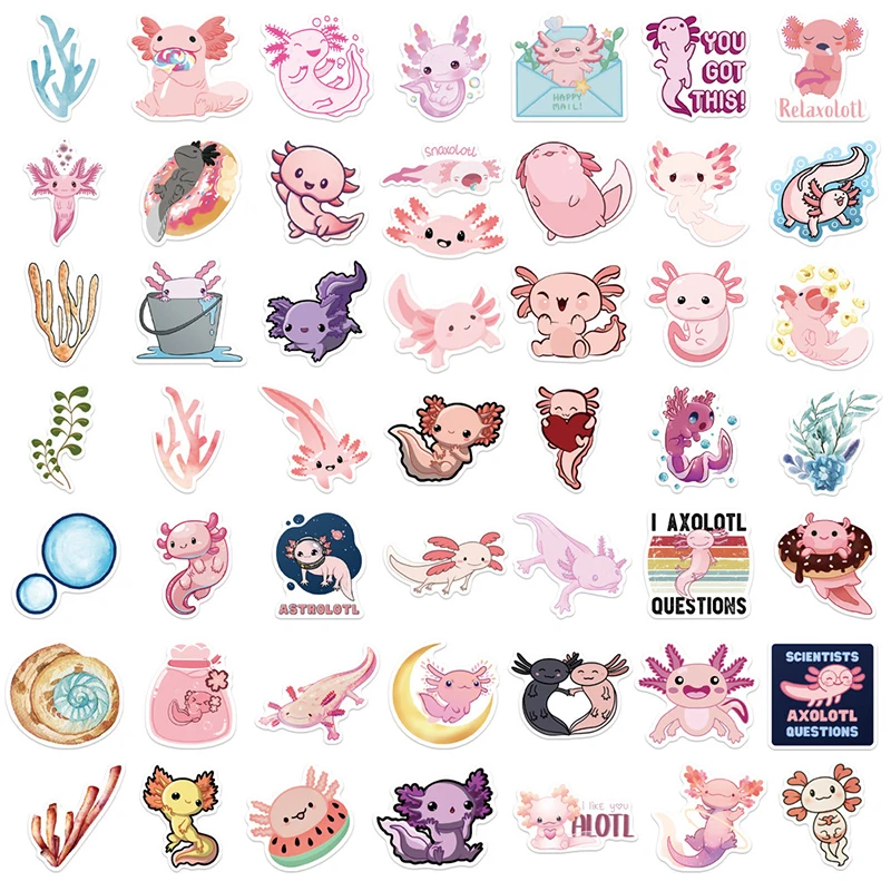 10/30/50PCS Cute Animal Sticker Aesthetic PVC Stationery Children's Sketchbook Sticky Diary Laptop Scrapbook Supplies for Kids