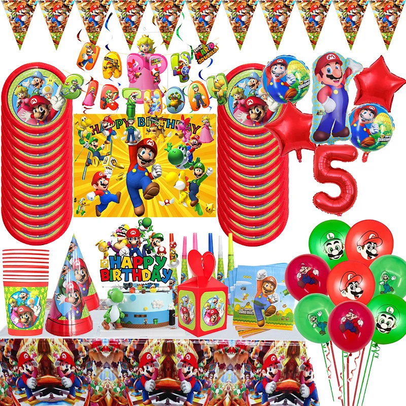 Украшение на день рождения в стиле Super Mario Bros