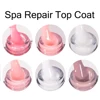 KODIES GEL Spa Repair Top Coat Milky White Jelly Pink Gel Nail Polish Finish No Wipe Semi Permanent UV Glossy Topcoat Manicure 2