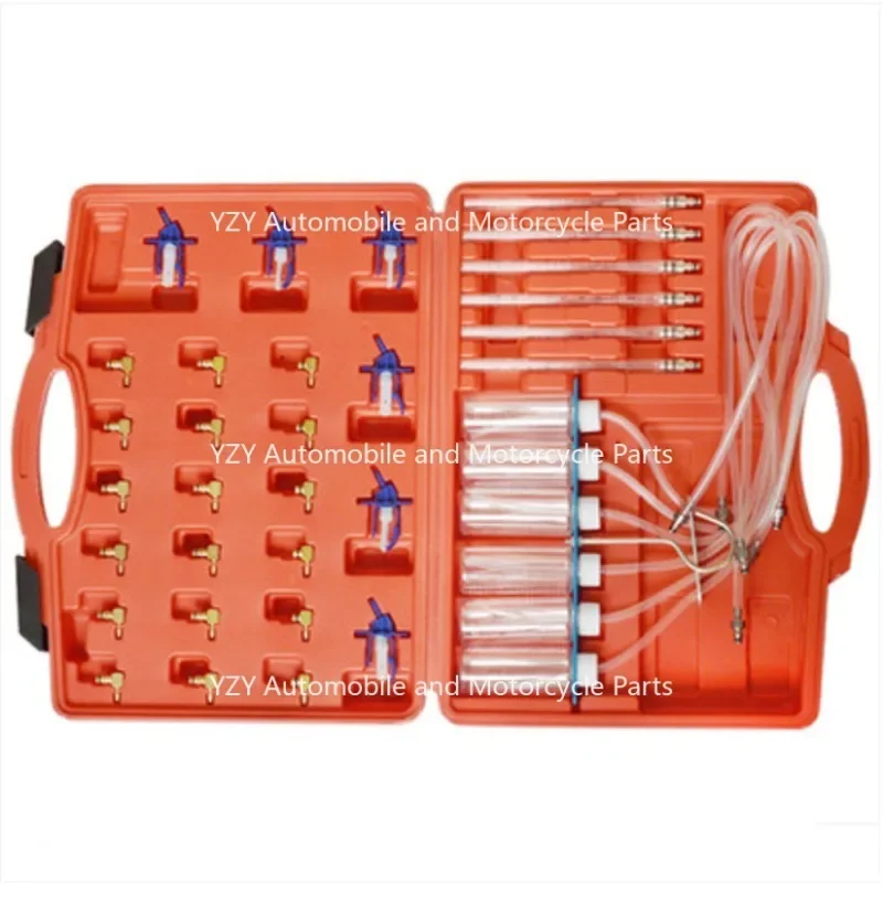 New Injector Flow Meter Test Kit Common Rail Adaptor Fuel Tester Set