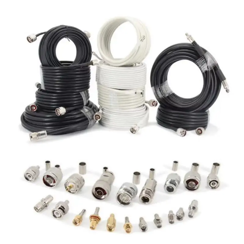 RG58 케이블 N 유형-BNC UHF PL259 SO239 TNC Male Female 커넥터 UHF N M BNC TNC 크림프 RG58 50ohm 빠른 배송 황동 RF