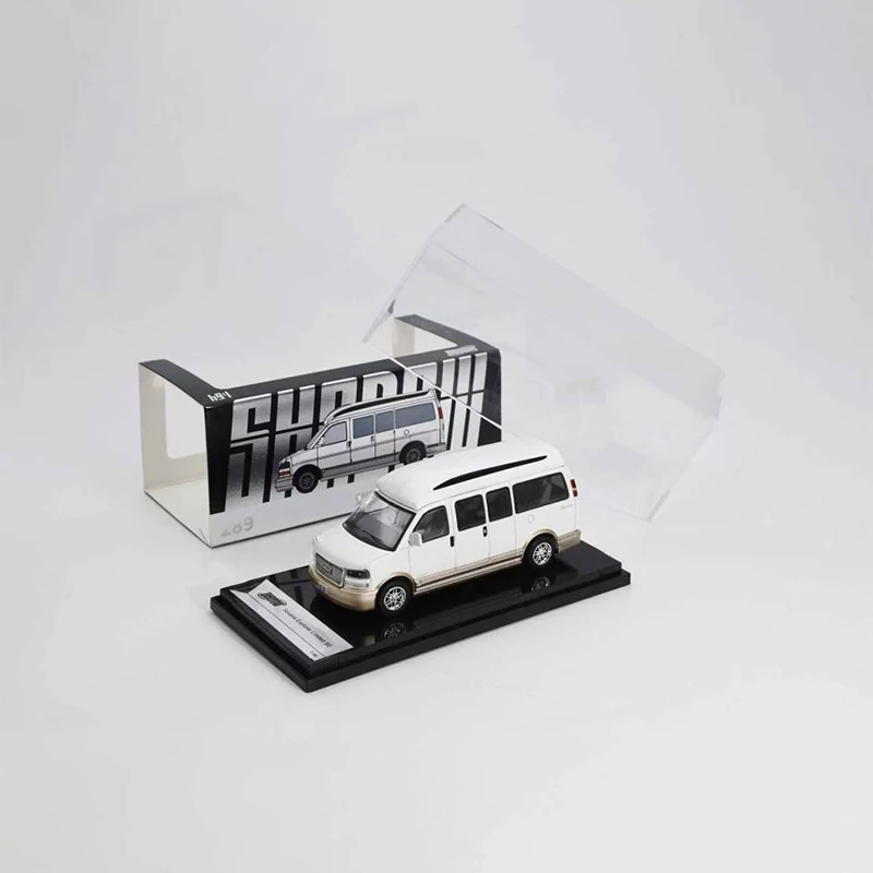 섀도우 1: 64 스케일 GMC 밴 합금 자동차 모형 컬렉션 장식 장난감 선물 기념품 전시