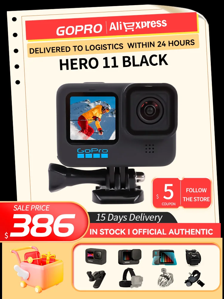 GoPro HERO 11 Black Sport Action Camera 27MP Photos GP2 5.3K60 2.7K240 gopro  11 Vedio Camera Waterproof HyperSmooth 5.0 HERO11 - AliExpress