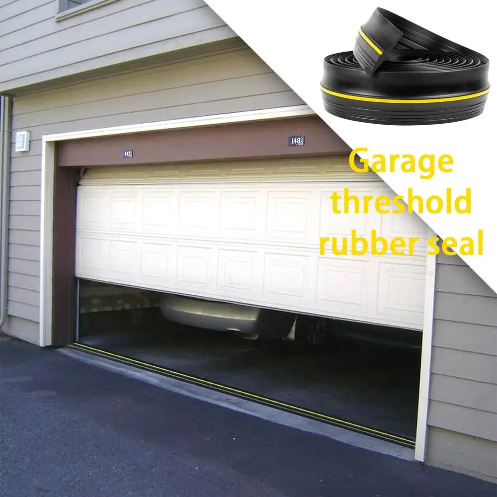 Description Picture 3 of itemGarage threshold rubber seal strip Rubber Door Bottom Floor Seal Dustproof Weatherproof Strip Free Cutting Sealing Supplies