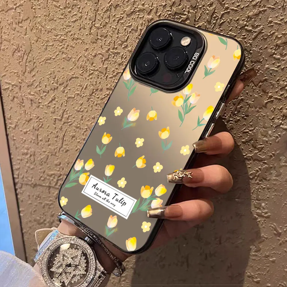 Shockproof IMD Flower Design Phone Case