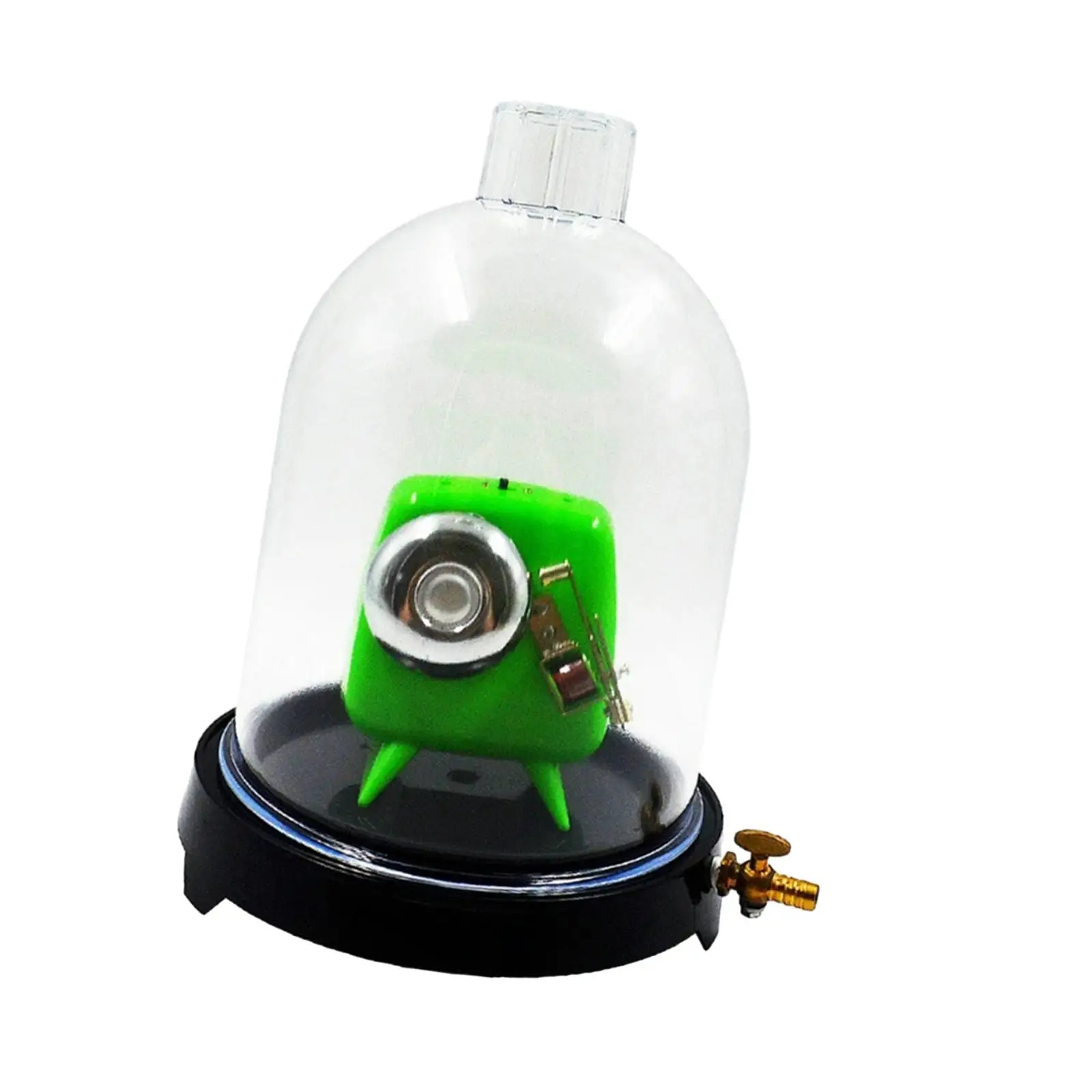 Sound Physics Demonstration Vacuum Bell Jar Set Glass Vacuum Hood Glassware Easy to Use Scientific Experimental for Classroom
