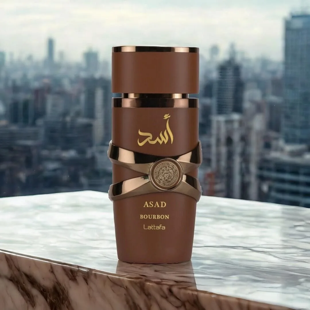 Lattafa Asad Bourbon Eau De Parfum Spray 3.4 oz (100ml