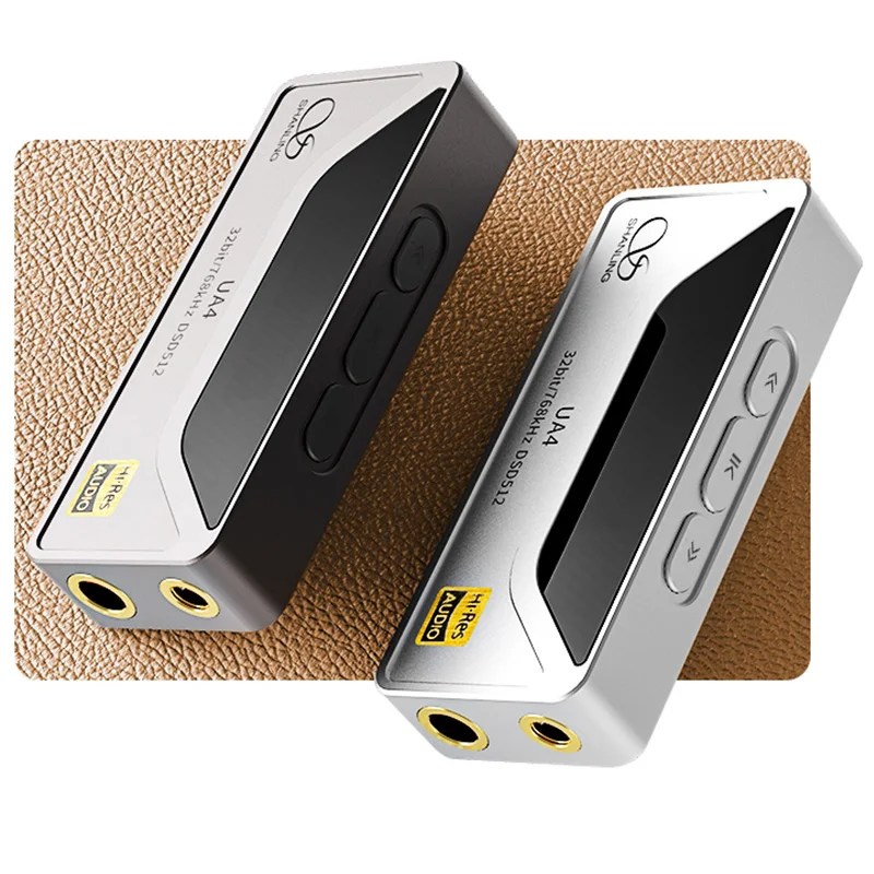 SHANLING UA4 캡 MQA 휴대용 USB DAC AMP 헤드폰 앰프 고해상도 오디오 ES9069Q 칩 PCM768 DSD512 3.5/4.4mm 출력 골드