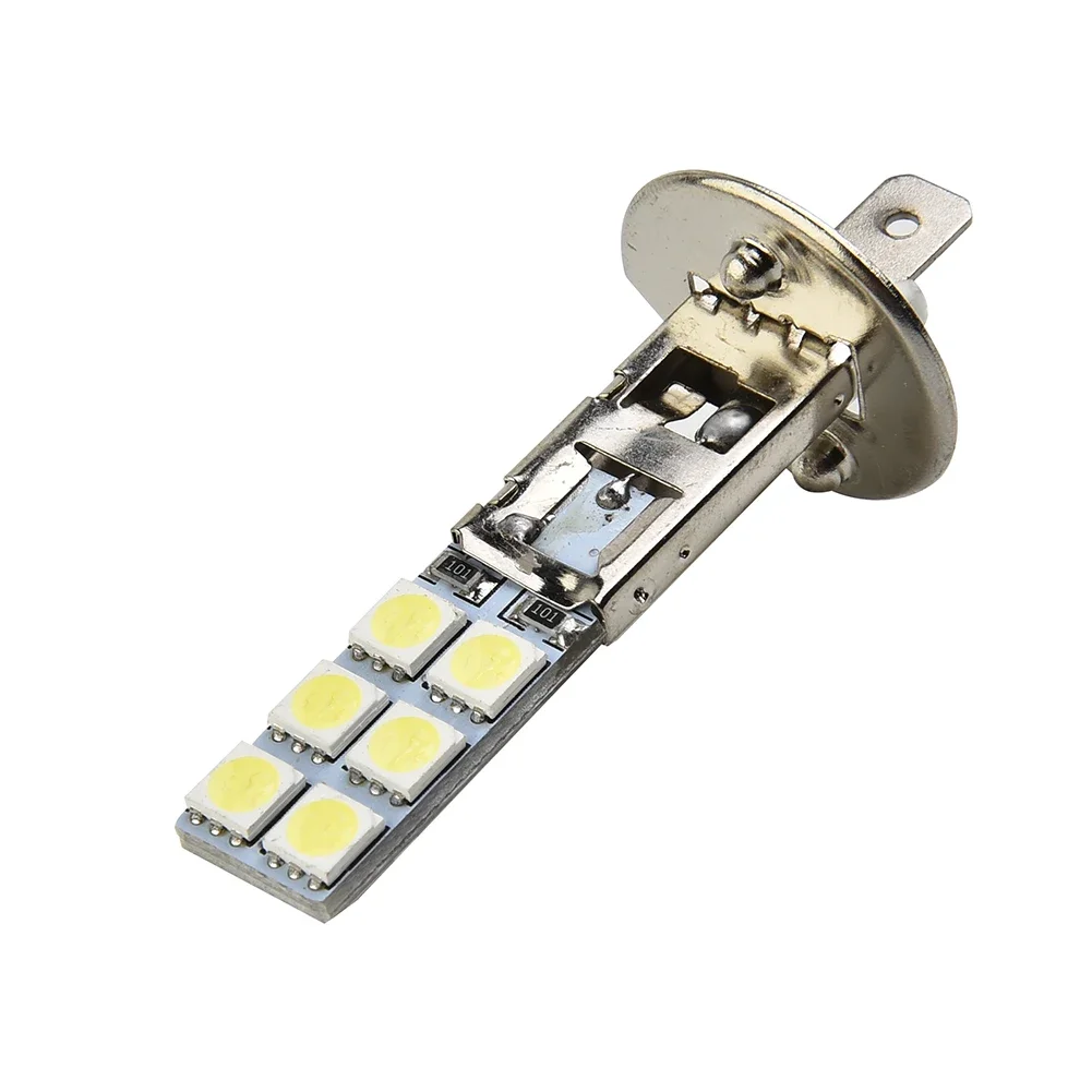 차량용 LED 헤드라이트 전구 키트, 주간 주행등, 안개등 H1, 6000K 알루미늄, 1800LM, 12V-24V, 55W, 2 개