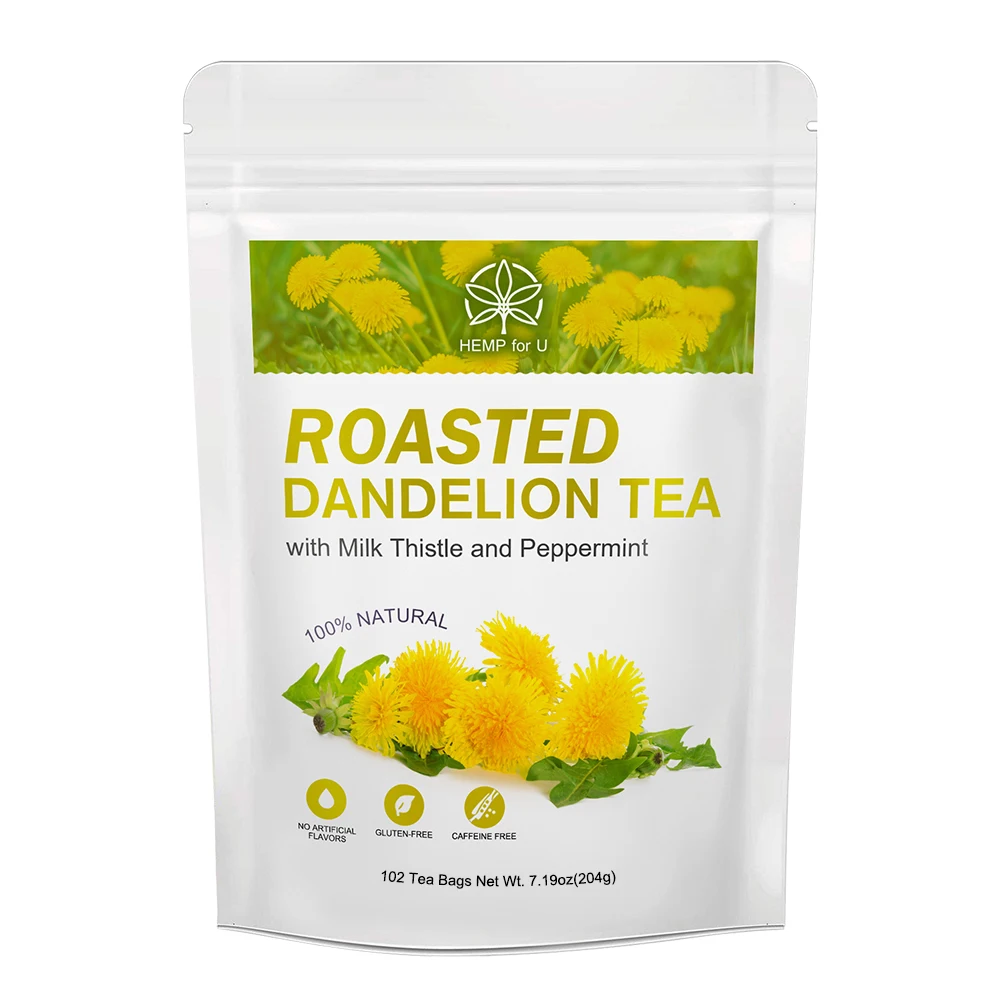 HFU Healthy Herbal Dandelion Tea Bag Relieve High Blood Pressure Hyperlipidemia &amp Diabetes Detox Clean the Lungs Treat Insomnia |