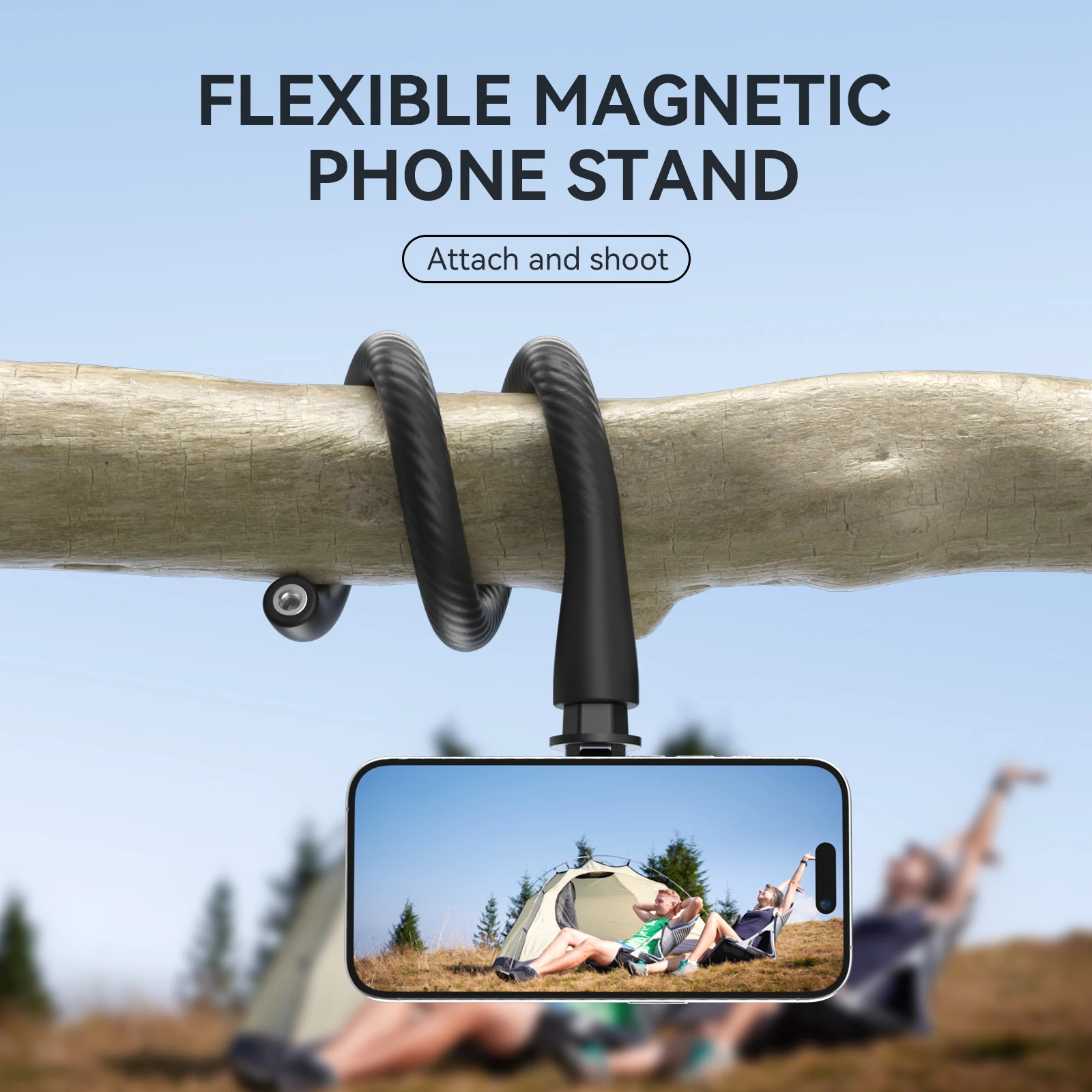 Treppiede Magnetico TELESIN Per Smartphone | Flessibile E Regolabile 360° Per IPhone E Android - Foto 4