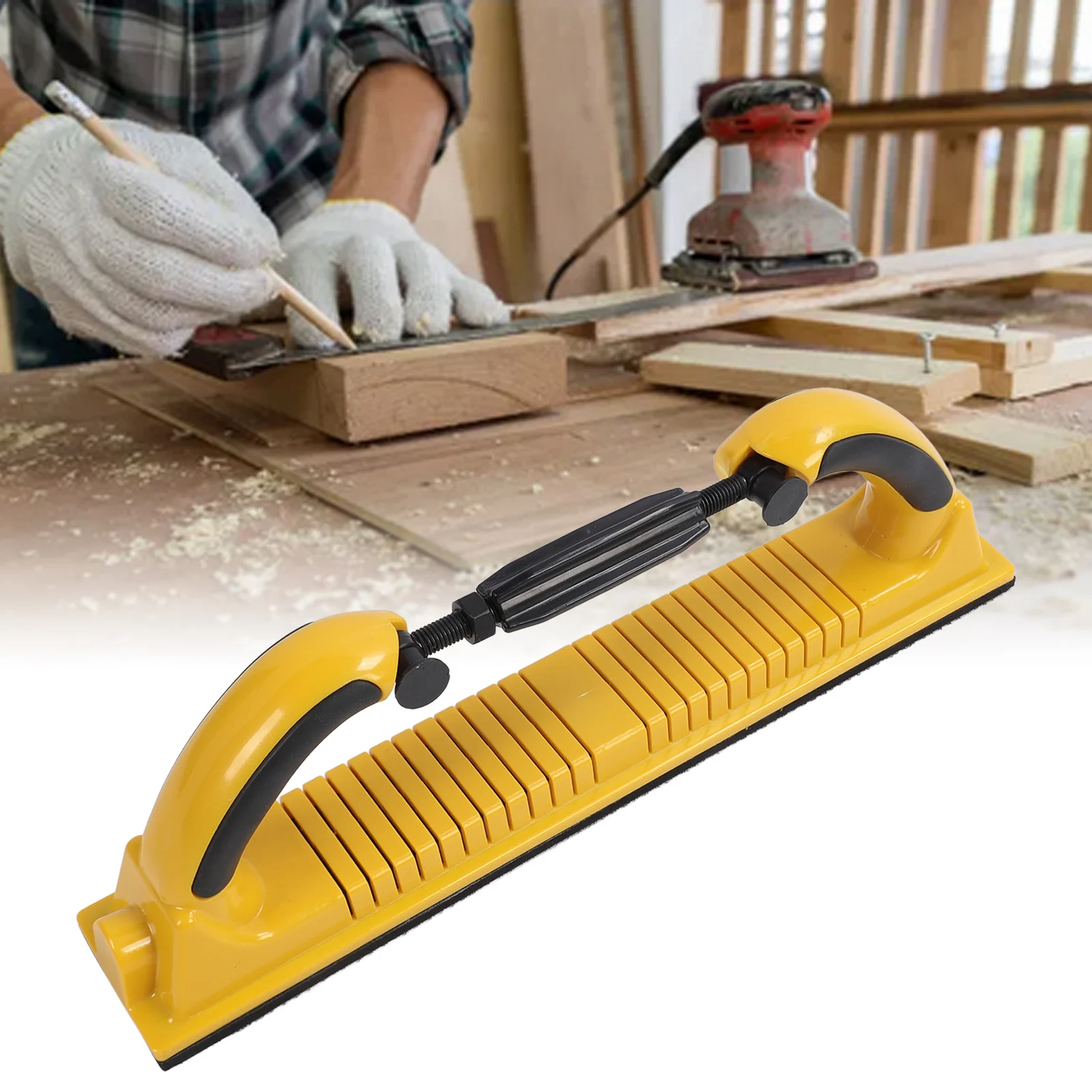 Ręczny blok szlifierski ABS Konstrukcja podstawy elastycznej regulacji krzywizny Ręczny blok szlifierski do napraw samochodowych